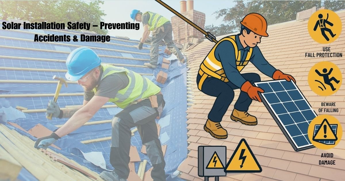 Solar Installation Safety – Preventing Accidents & Damage